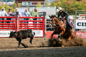 Maddy Deerman and "Whopper" hit the brakes in Puyallup's four-man round, ultimatley stopping the clock in 2.9 seconds for a $13K payday.