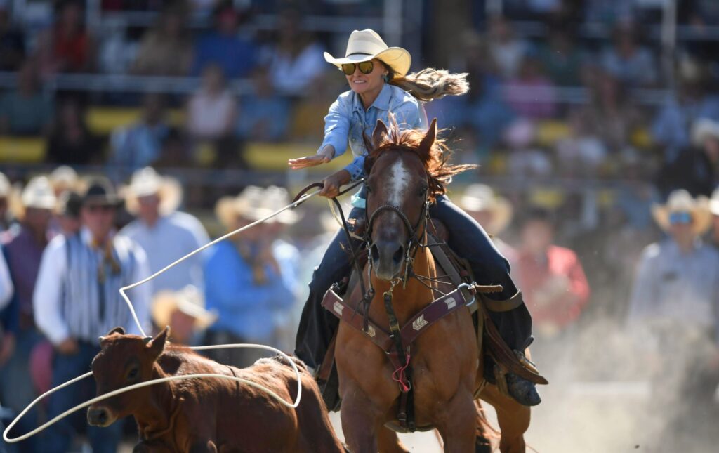Coti Fuller says her gelding "Slick" has the perfect amount of speed to set her up for success in breakaway.