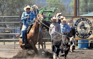 Jennifer Casey and "Autumn" prepare to break the rope off. Casey says if she's now all-in on a run, Autumn isn't either, and it keeps her safe.