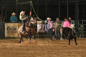 Aspen Miller topped the 2025 Guymon Pioneer Days with an average of 8.1 seconds on three head.