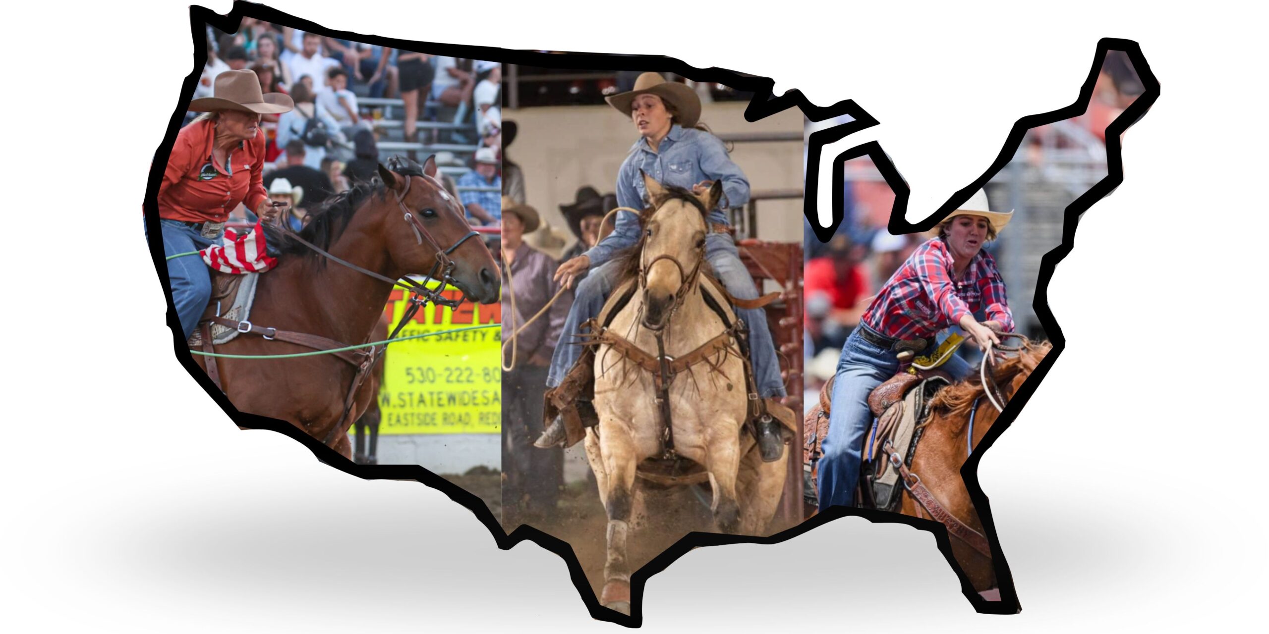 (L to R) Suzanne Williams, Alli Masters and Josey Murphy are No. 1 in their respective circuits.