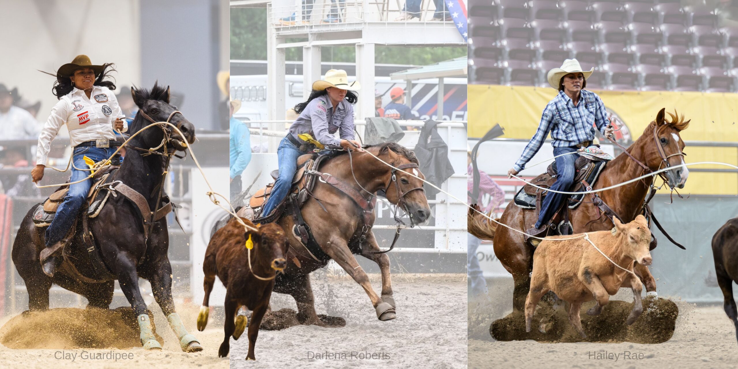 (L to R) Bailey Bates, Martha Angelone and Macy Young are each in precarious positions in the WPRA Breakaway standings—but a ticket to Sioux Falls may solve their problems.