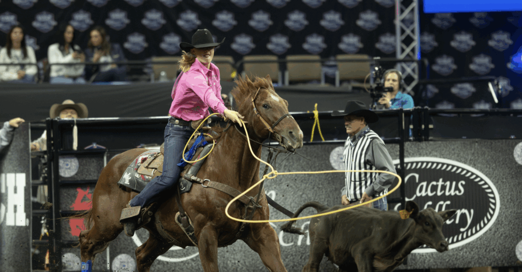 Rylee George and Taylor Munsell split the Round 1 win with times of 2.7 seconds.