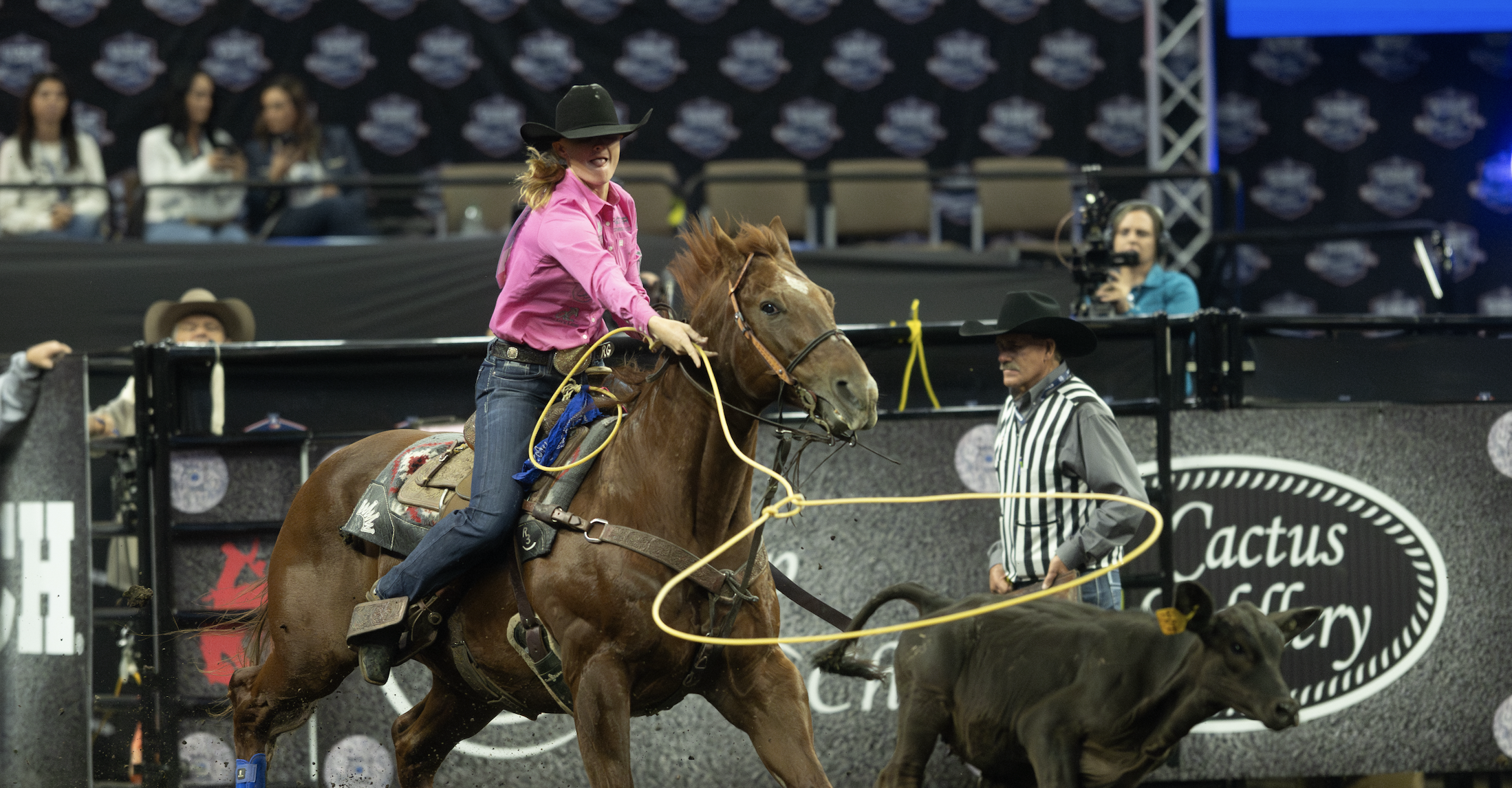 Rylee George and Taylor Munsell split the Round 1 win with times of 2.7 seconds.
