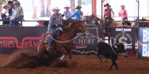 Beau Peterson and TLC Dulce Kat were the top earners in the Riata Sidepot at the 2025 Oklahoma's Richest Kimes Million Dollar Breakaway Qualifier.