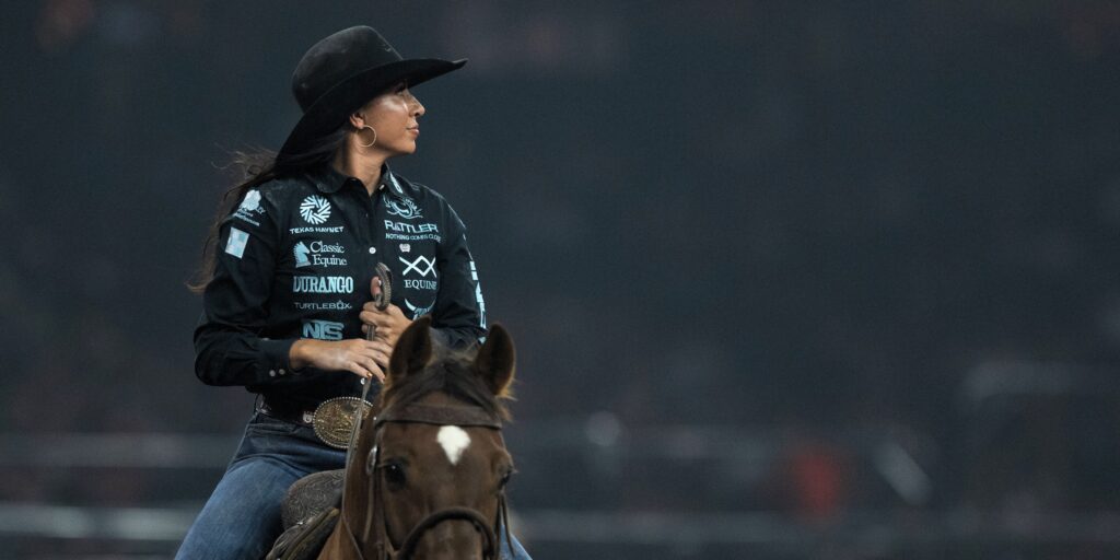 Martha Angelone topped night one of the Hondo Rodeo in 2025.