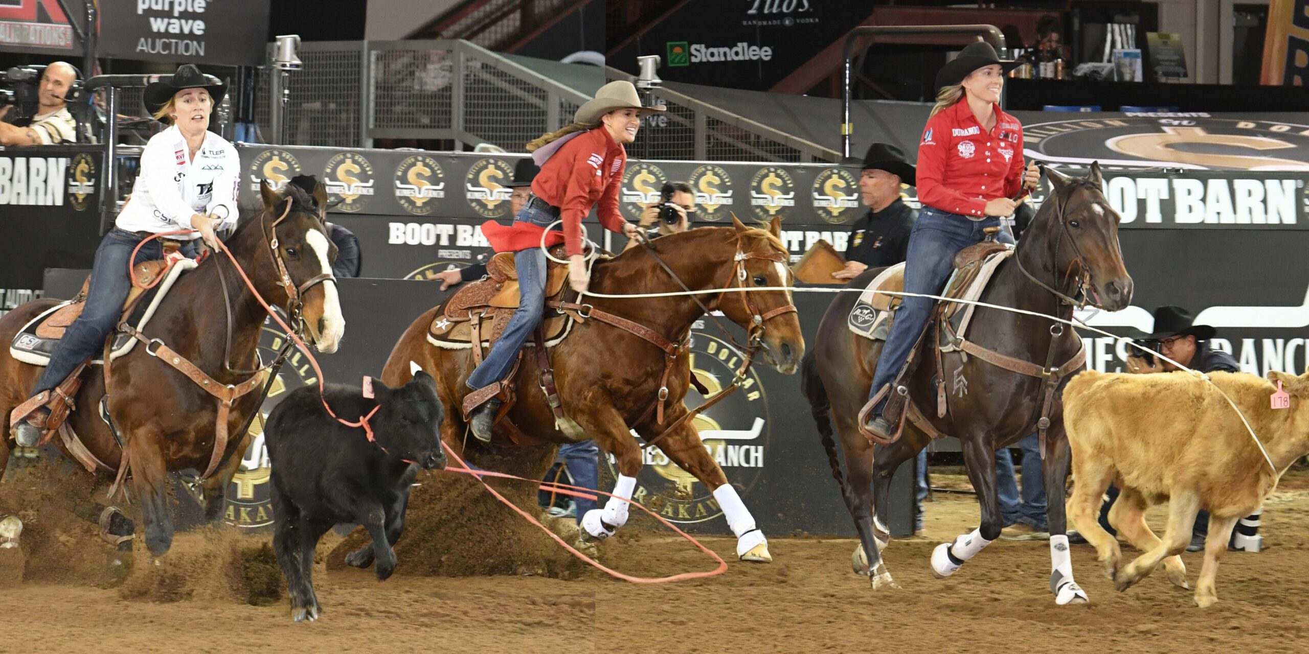 Maddy Deerman and Cheyanne McCartney are still in the average game at the 2025 Kimes Ranch Million Dollar Breakaway, while Josie Conner leads money won by a mile.