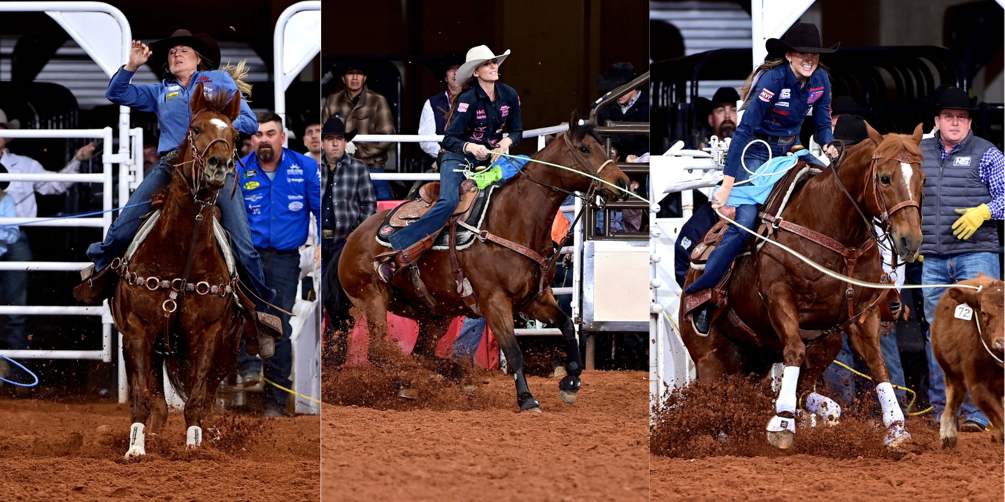 Suzanne Williams, Joey Williams, and Josie Conner all split Bracket 7 Round 1 in Fort Worth.