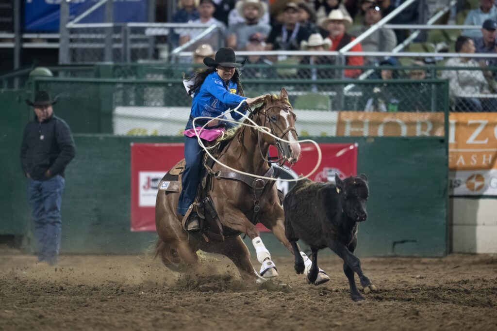 Madison Outhier wins the reno rodeo in 2026 with 5.8 on three head