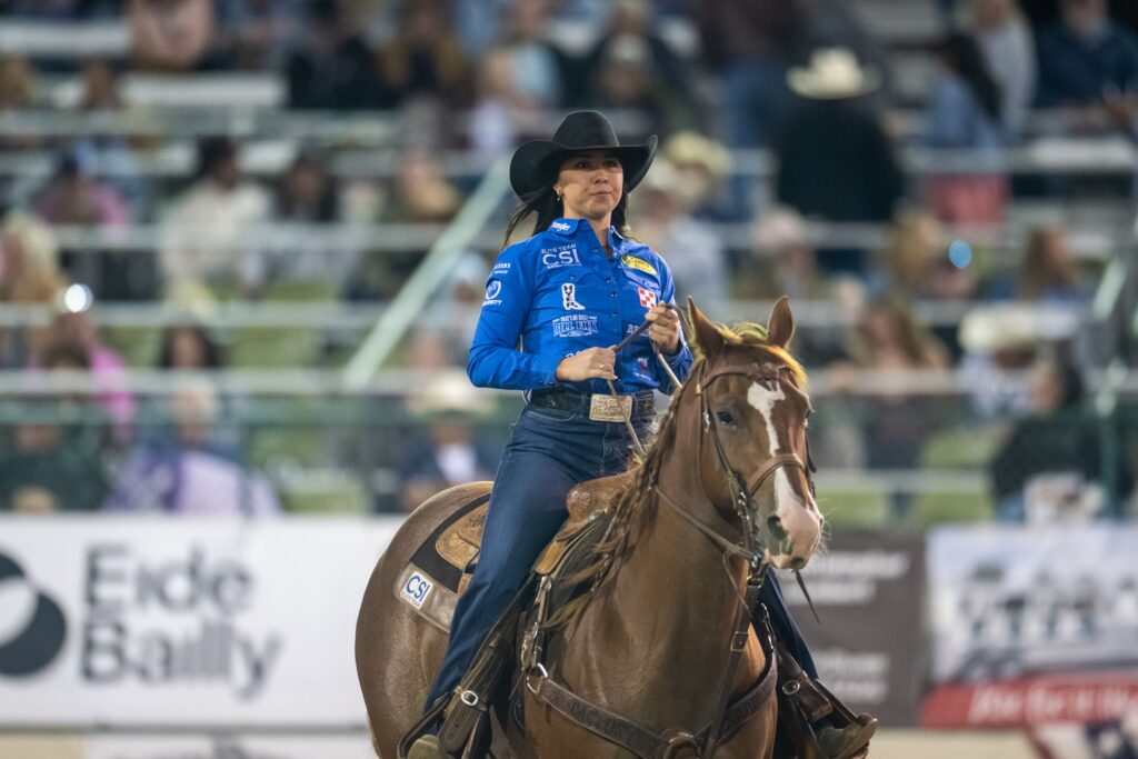 Madison Outhier and mare Eva win Reno