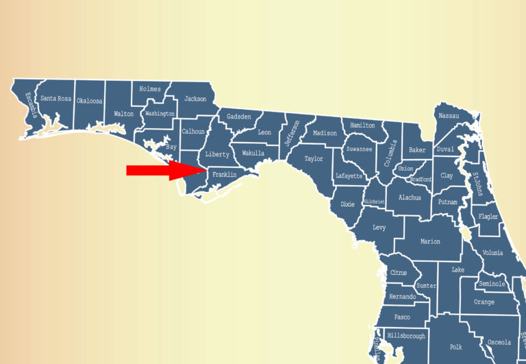 Florida Franklin County map