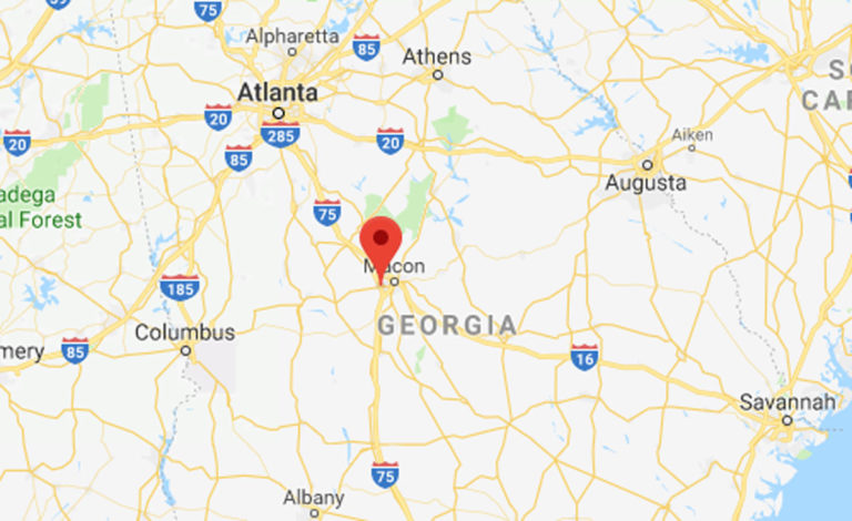 Bibb County Georgia map