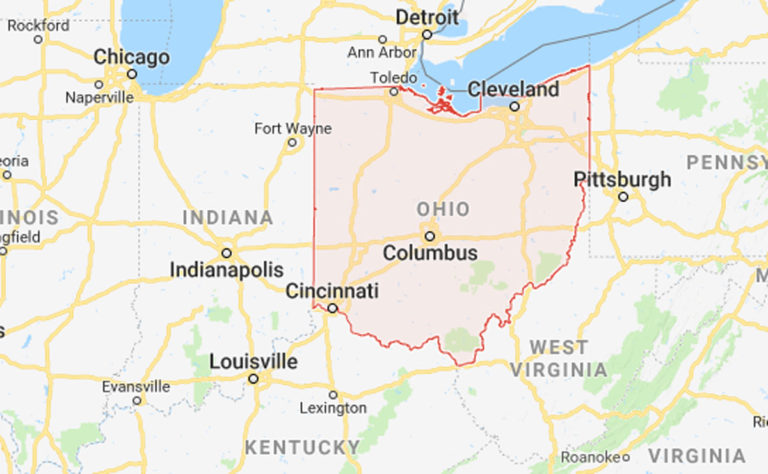Ohio map