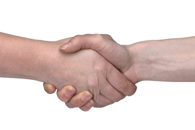 shaking hands