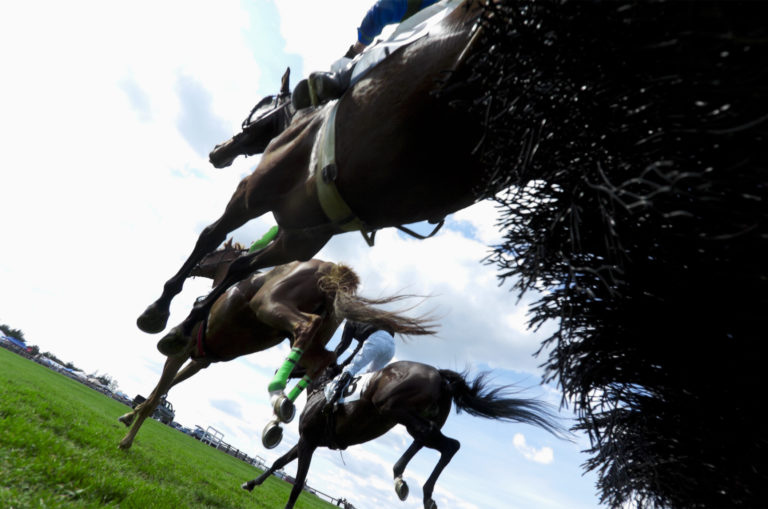 steeplechase from under jump