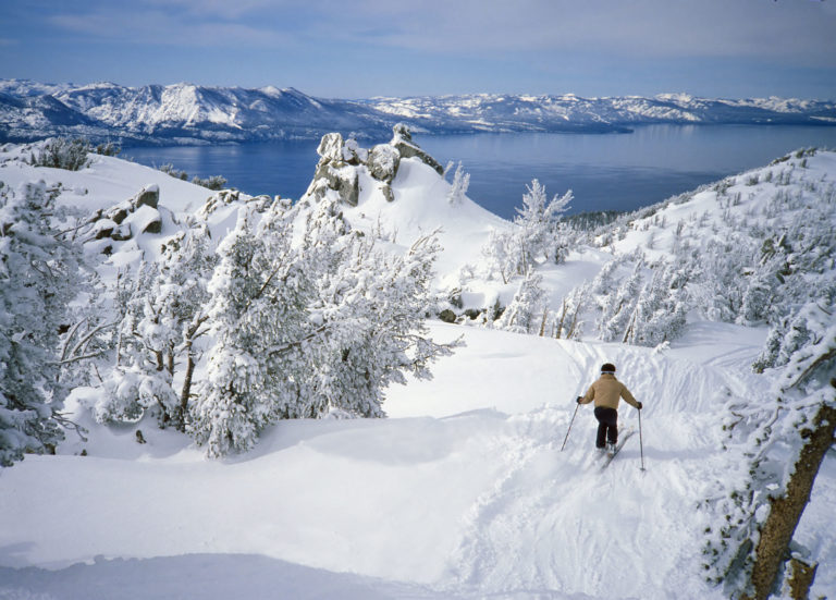Lake Tahoe skier