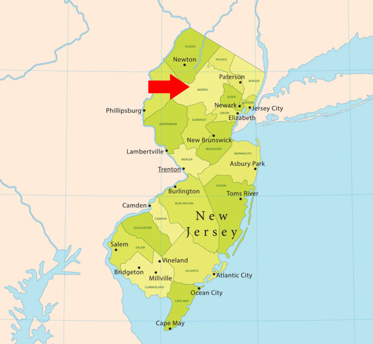 Morris County New Jersey map