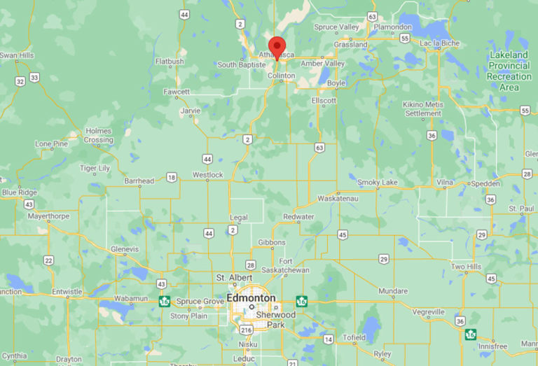 Edmonton and Athabasca County Alberta Canada