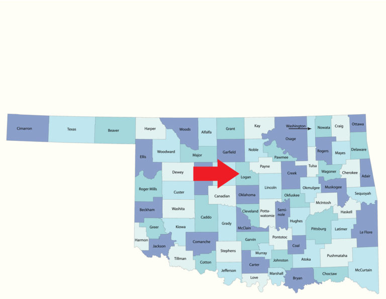 Logan County, Oklahoma, map