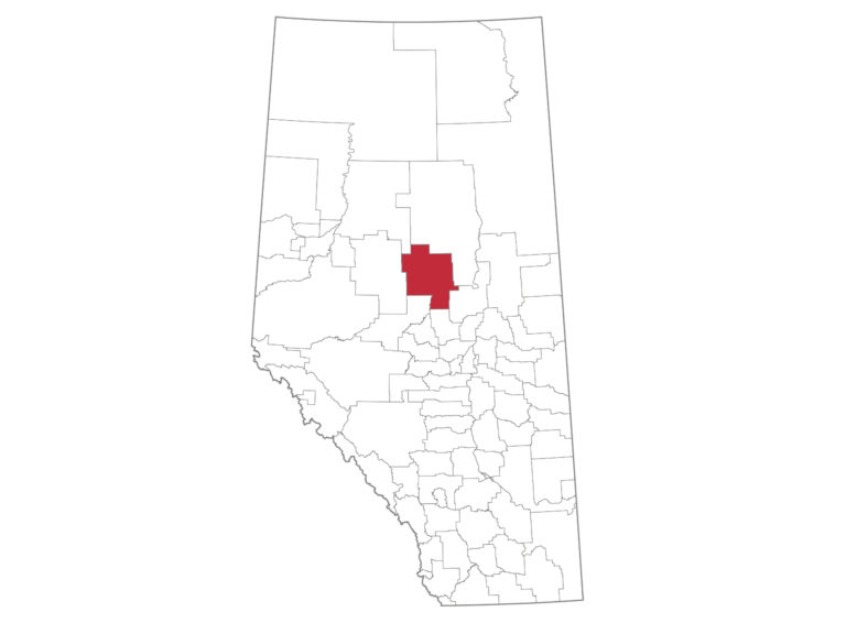 Lesser Slave River Alberta Canada map