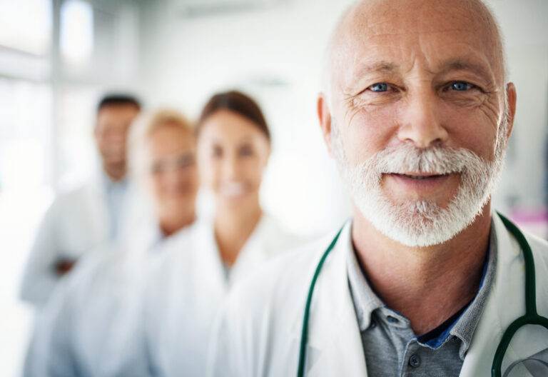 Group of doctors looking at the camera