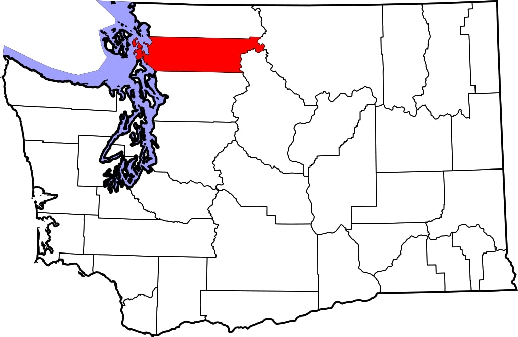 Skagit County, Washington, where a horse has strangles