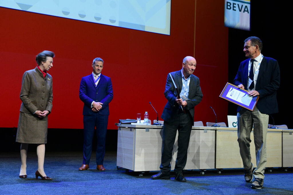 New BEVA Honorary Members being recognized by Her Royal Highness The Princess Royal.