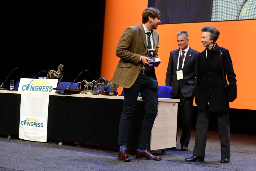 Archie Moffat was chosen from four finalists as the inaugural winner of the BEVA One to Watch Award.