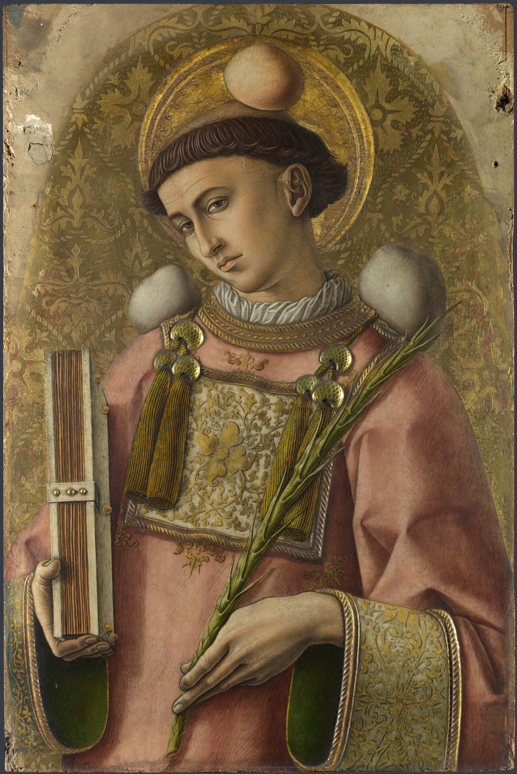 15th century painting of saintly figure