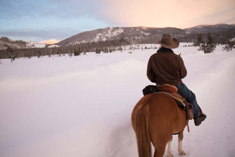 Snowy Horseback Ride 2