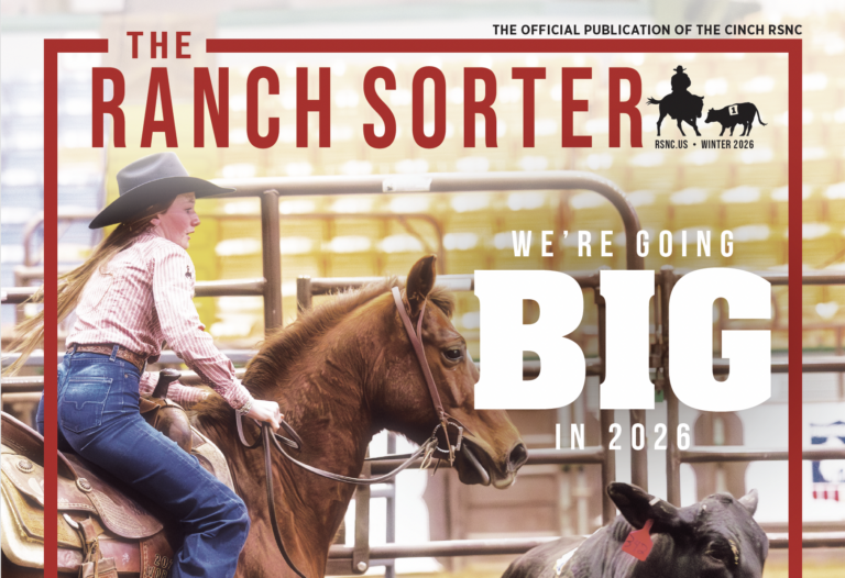 Winter 2026 cover of The Ranch Sorter magazine, featuring Viann Hegge