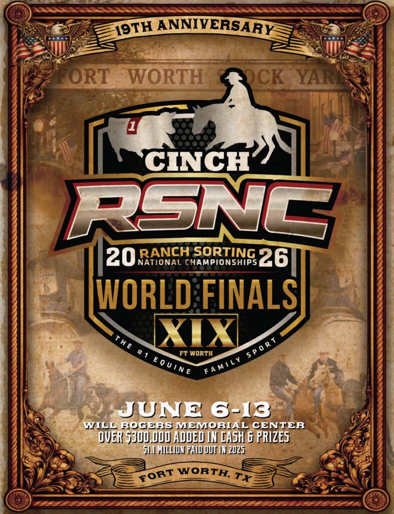 Cinch RSNC 2026 World Finals flier cover art