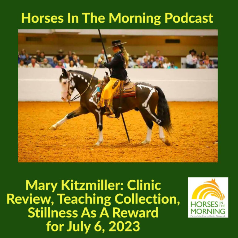 Mary Kitzmiller: Clinic Review, Reward Your Horse With Stillness, Mary Kitzmiller: Clinic Review, Teaching Collection, Stillness As A Reward, for July 6, 2023
