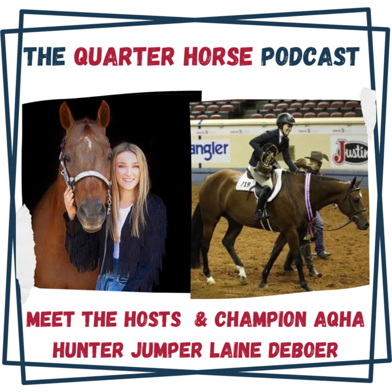 Meet the Hosts of the QH Podcast & Champion AQHA Hunter Jumper Laine DeBoer – HORSES IN THE MORNING