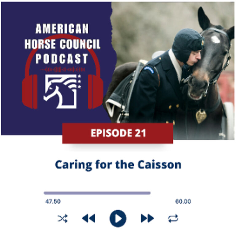 American Horse Council: Caring for the Caisson for January 7th, 2025 by Smartpak – HORSES IN THE MORNING
