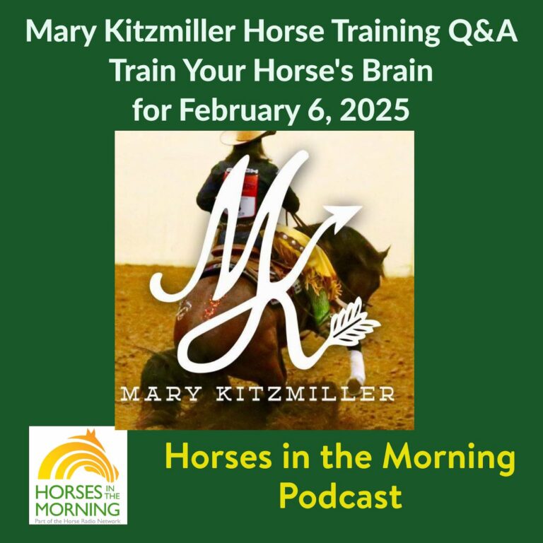 Mary Kitzmiller Horse Training: Train Your Horse’s Brain, for February 6, 2025 – Mary Kitzmiller Training