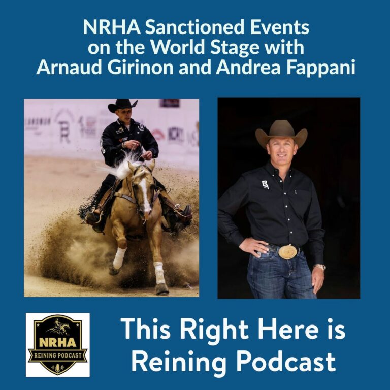 NRHA Sanctioned Events on the World Stage with Arnaud Girinon and Andrea Fappani, for September 11, 2025