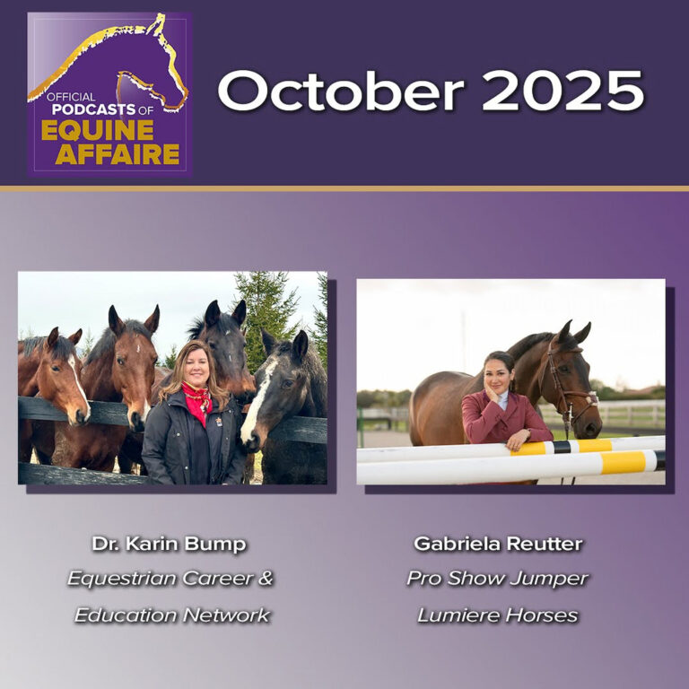 Equine Affaire: Horse Careers, Gabriela Reutter and a Winner for October 16, 2025 – HORSES IN THE MORNING