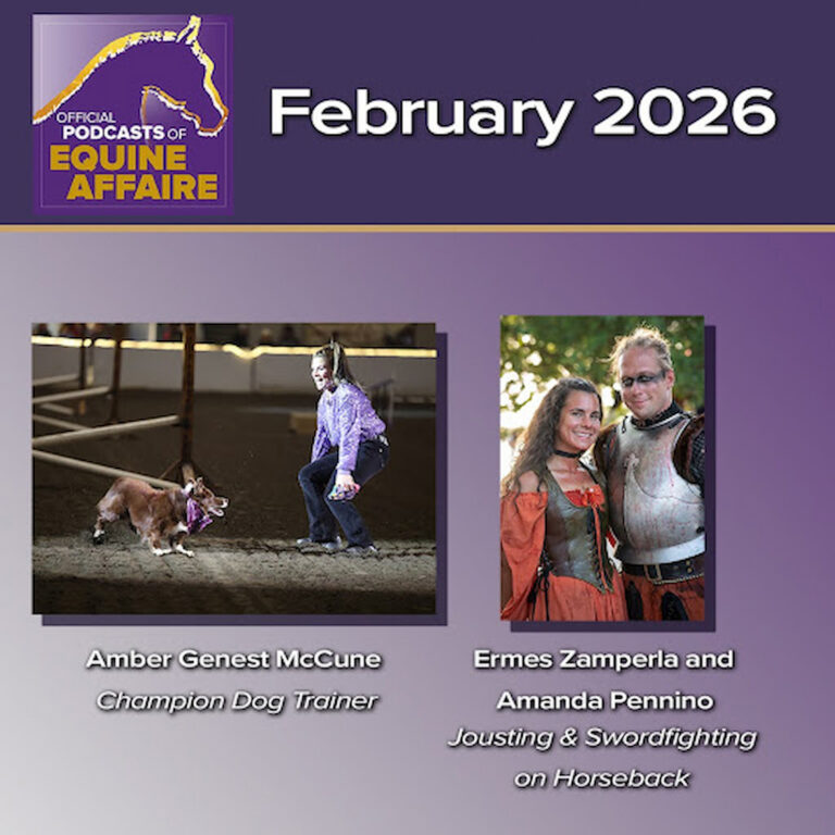 Dogs, Horses, Sword-Fighting and Jousting at Equine Affaire for February 19, 2026