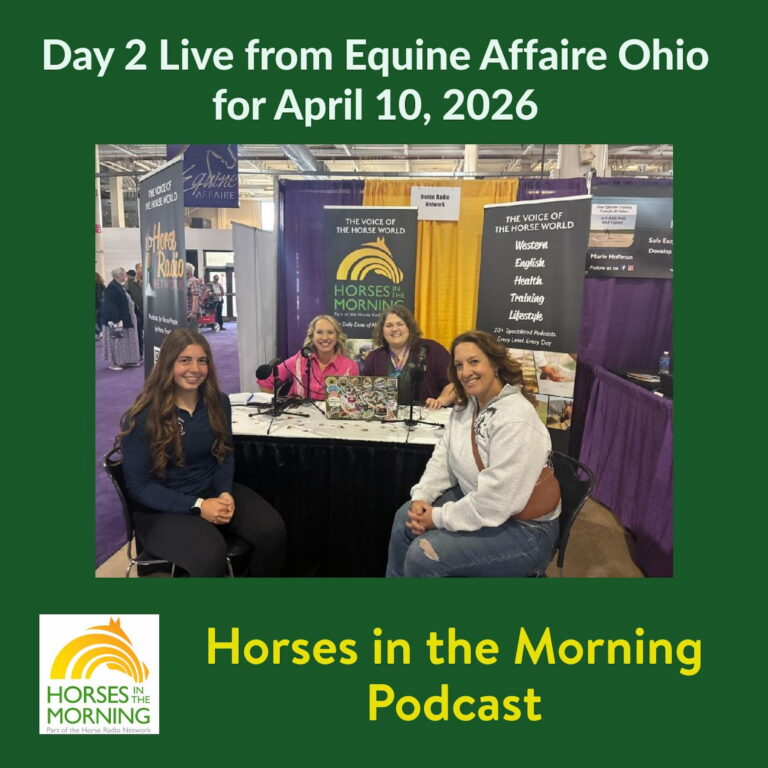 Day 2 form Equine Affaire, Ohio for April 11, 2026