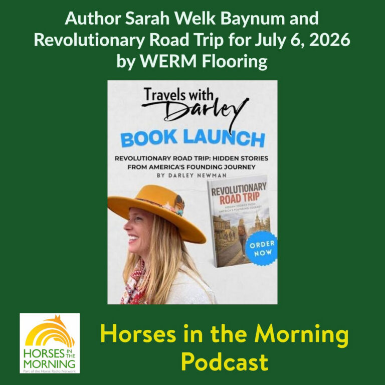Author Sarah Welk Baynum and Revolutionary Road Trip for July 6, 2026 by WERM Flooring
