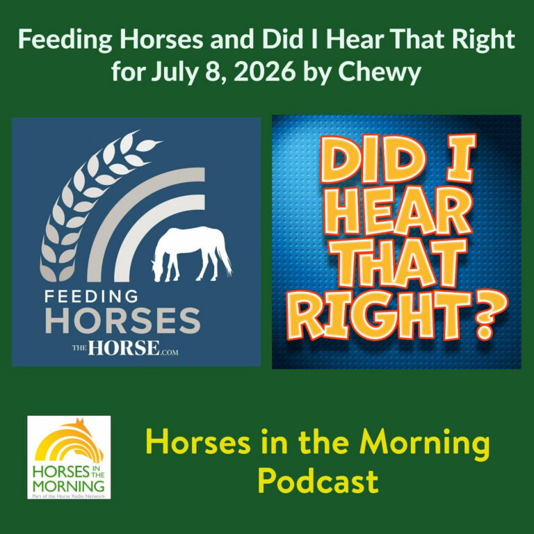 Feeding Horses and Did I Hear That Right for July 8, 2026 by Chewy