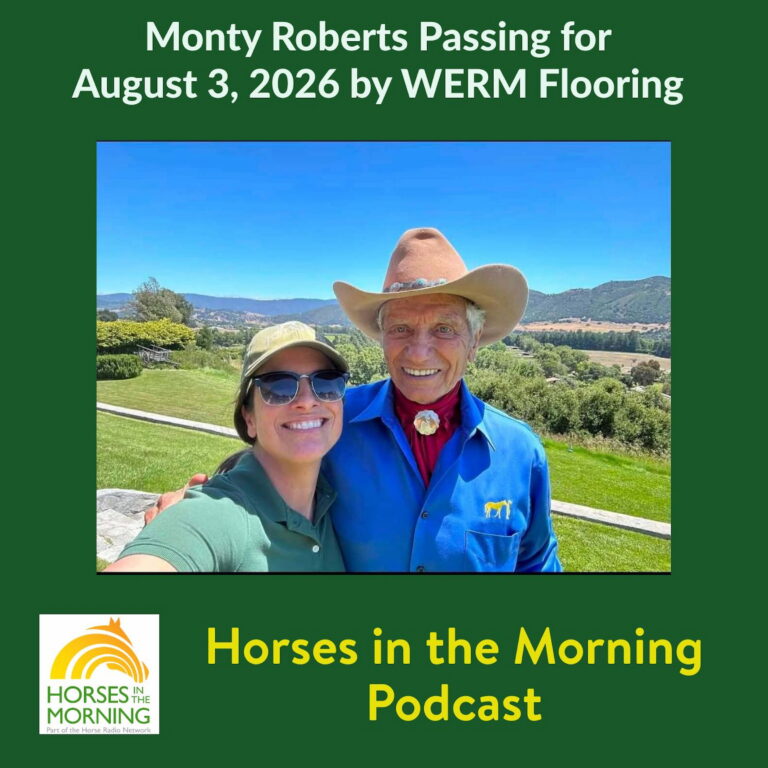 Monty Roberts Passing for August 3, 2026 by WERM Flooring