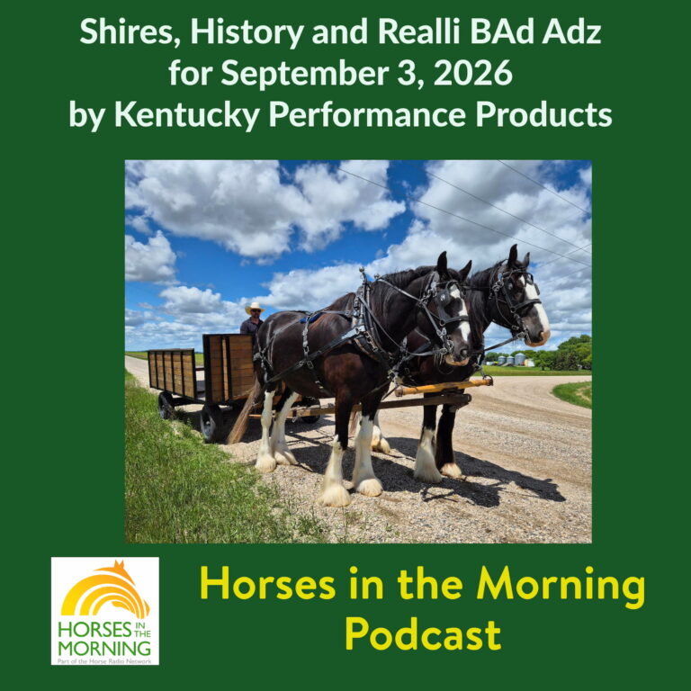 Shires, Training Tips, and Realli BAd Adz for September 3, 2026 by Kentucky Performance Products