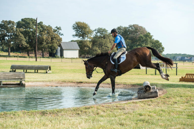 Jumping Into Cross-Country Water