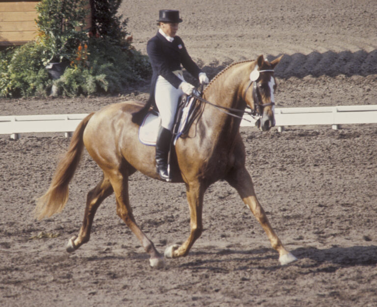 Hilda Gurney riding Keen
