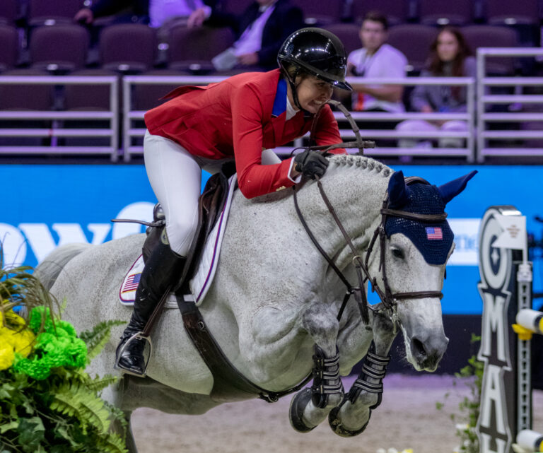 2023 FEI Jumping World Cup Finals, Hunter Holloway, Pepita Con Spita, Photo by Julia Murphy, Round Two