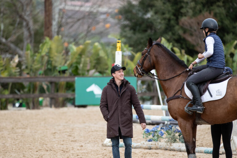 Tom laughing with Paige Beauchamp