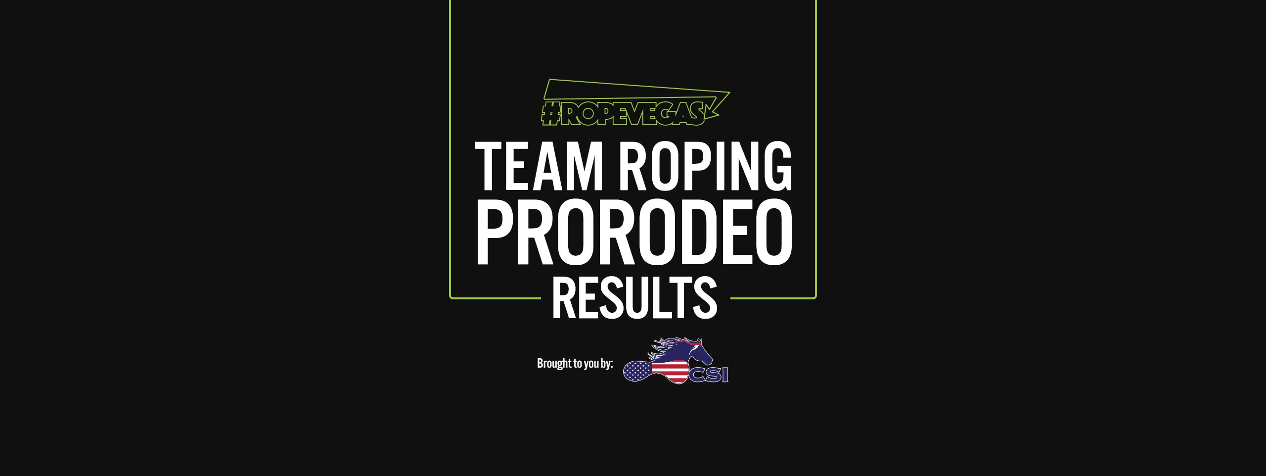 Pro Rodeo Team Roping Results Wrap Up Mitchell Wins 12 980 Smith And
