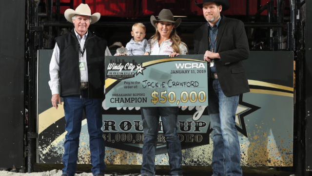 Jackie Crawford big check